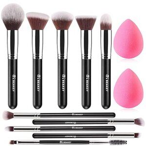 BEAKEY Makeup Brushes Set, Professional Foundation Eyeshadow Concealer Blush